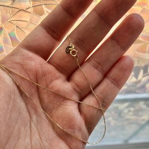 18-Inch Solid 14k Yellow Gold Necklace Chain